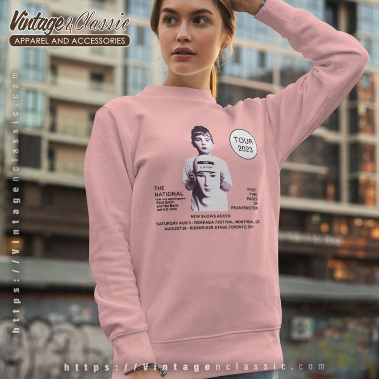 The National With Speacil Guests Patti Smith Sweatshirt The National With Speacil Guests Patti Smith Sweatshirt