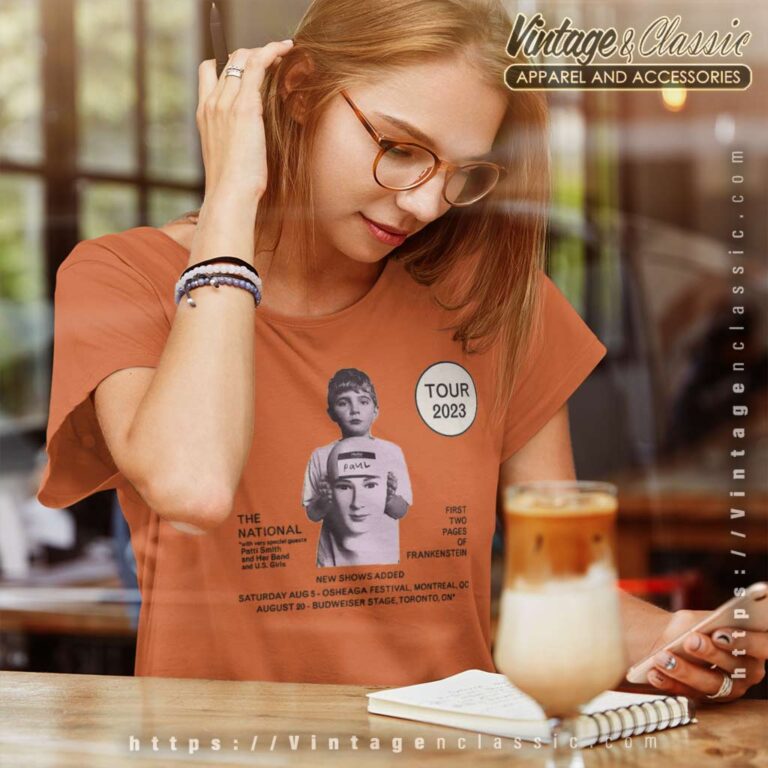The National With Speacil Guests Patti Smith Women TShirt The National With Speacil Guests Patti Smith Women TShirt