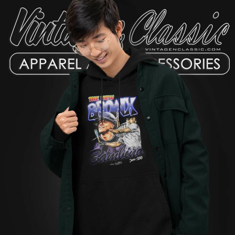 The New Bronx Bambino Juan Soto New York Yankees Hoodie The New Bronx Bambino Juan Soto New York Yankees Hoodie