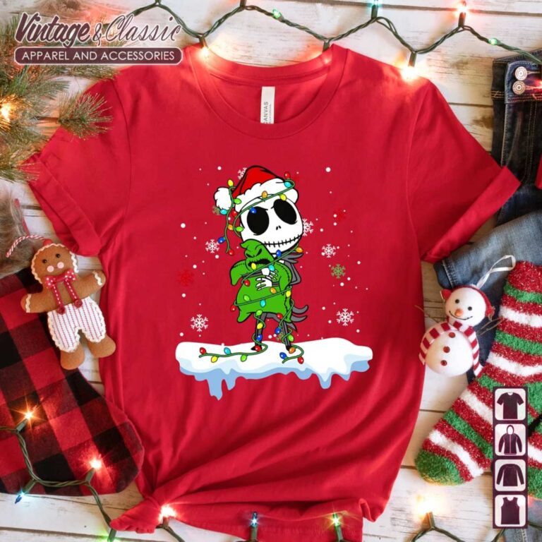 The Nightmare Before Christmas Lights Shirt Jack Skellington Oogie Boogie T shirt The Nightmare Before Christmas Lights Shirt Jack Skellington Oogie Boogie T shirt