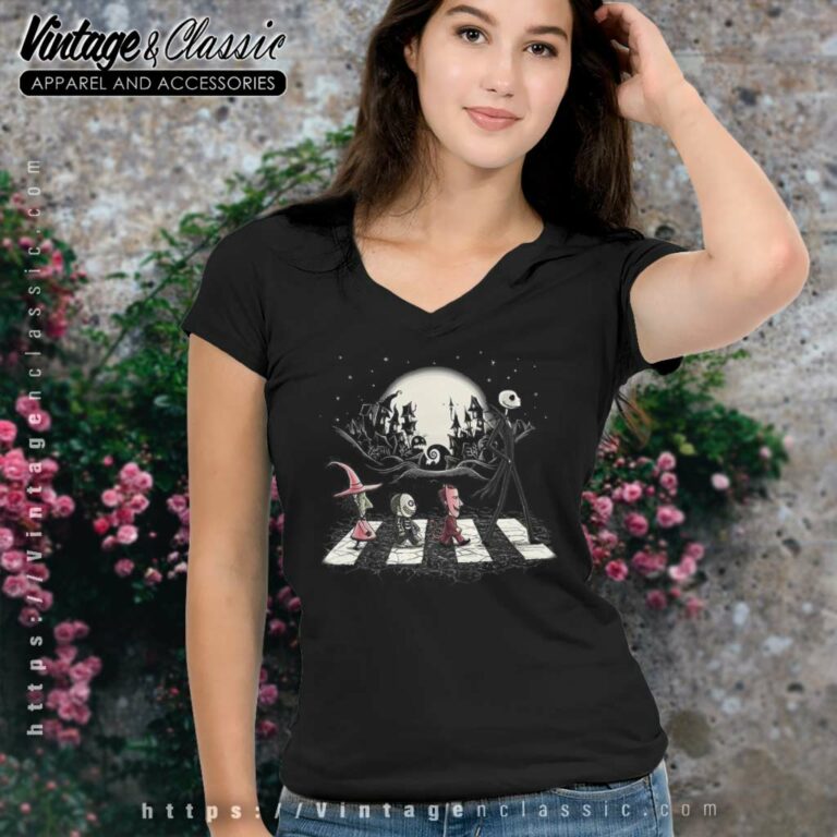 The Nightmare Jack Skellington And Babies Halloween V Neck TShirt The Nightmare Jack Skellington And Babies Halloween V Neck TShirt