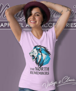 The North Remembers Detroit Lions Shirt 4 The North Remembers Detroit Lions V Neck TShirt