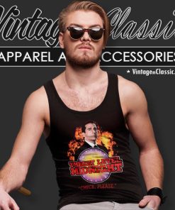 The Office Threat Level Midnight Check Please Shirt 4 The Office Threat Level Midnight Check Please Tank Top Racerback