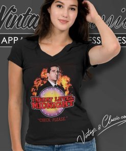The Office Threat Level Midnight Check Please Shirt 5 The Office Threat Level Midnight Check Please V Neck TShirt