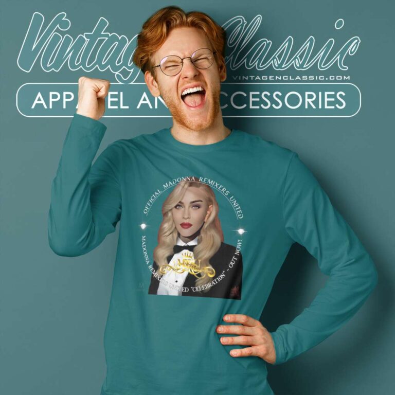 The Official Madonna Remixers United Long Sleeve Tee The Official Madonna Remixers United Long Sleeve Tee