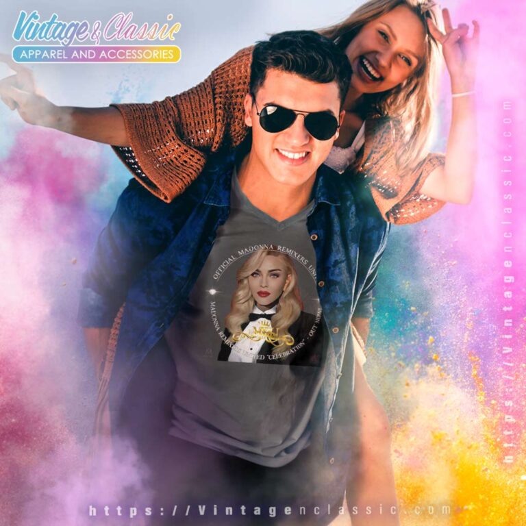 The Official Madonna Remixers United V Neck TShirt The Official Madonna Remixers United V Neck TShirt