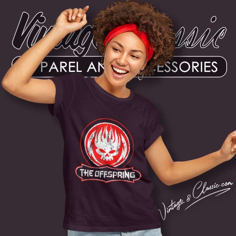 The Offspring Skull Logo Women TShirt The Offspring Skull Logo Women TShirt