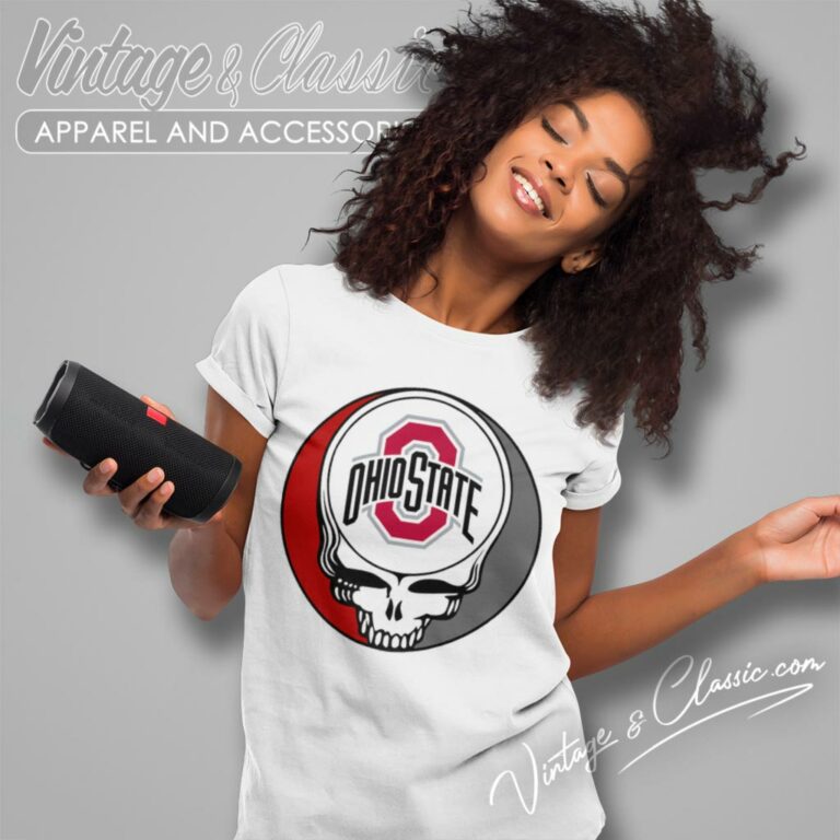 The Ohio State University Grateful Dead Steal Your Face Women T Shirt The Ohio State University Grateful Dead Steal Your Face Women T Shirt