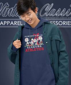 The One Where We Root For Alabama Crimson Tide Snoopy And Friends Hoodie