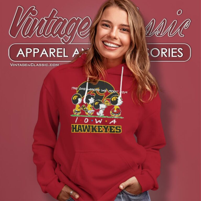The One Where We Root For Iowa Hawkeyes Snoopy Hoodie The One Where We Root For Iowa Hawkeyes Snoopy Hoodie