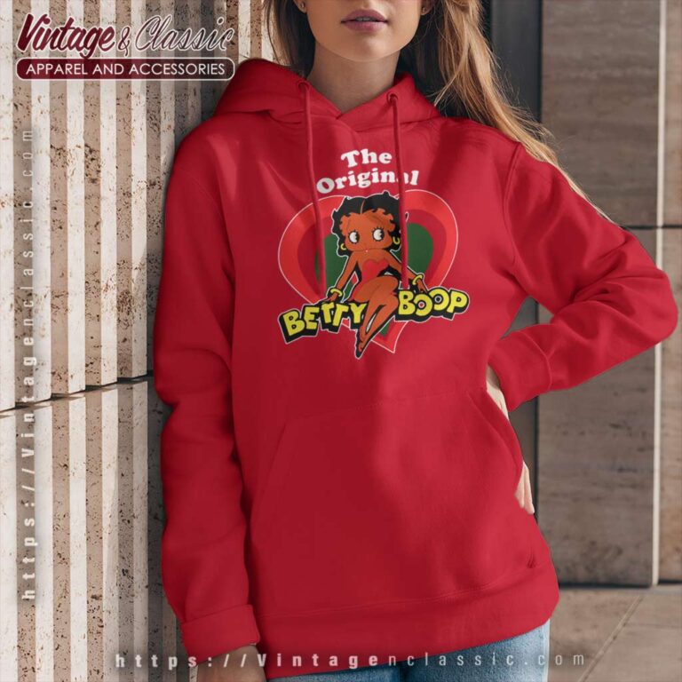 The Original Betty Boop Black Girl Hoodie The Original Betty Boop Black Girl Hoodie