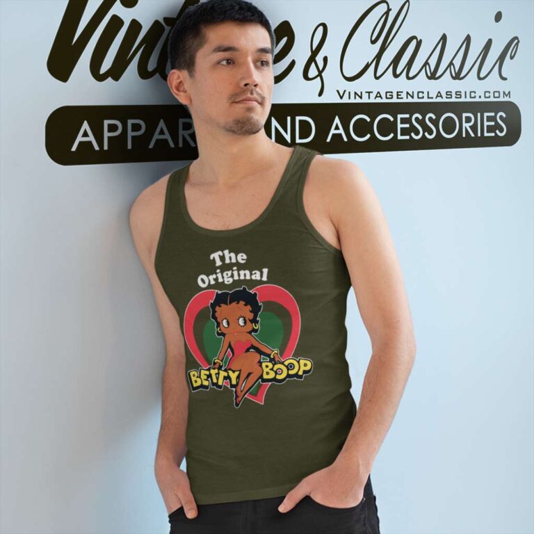 The Original Betty Boop Black Girl Tank Top Racerback The Original Betty Boop Black Girl Tank Top Racerback