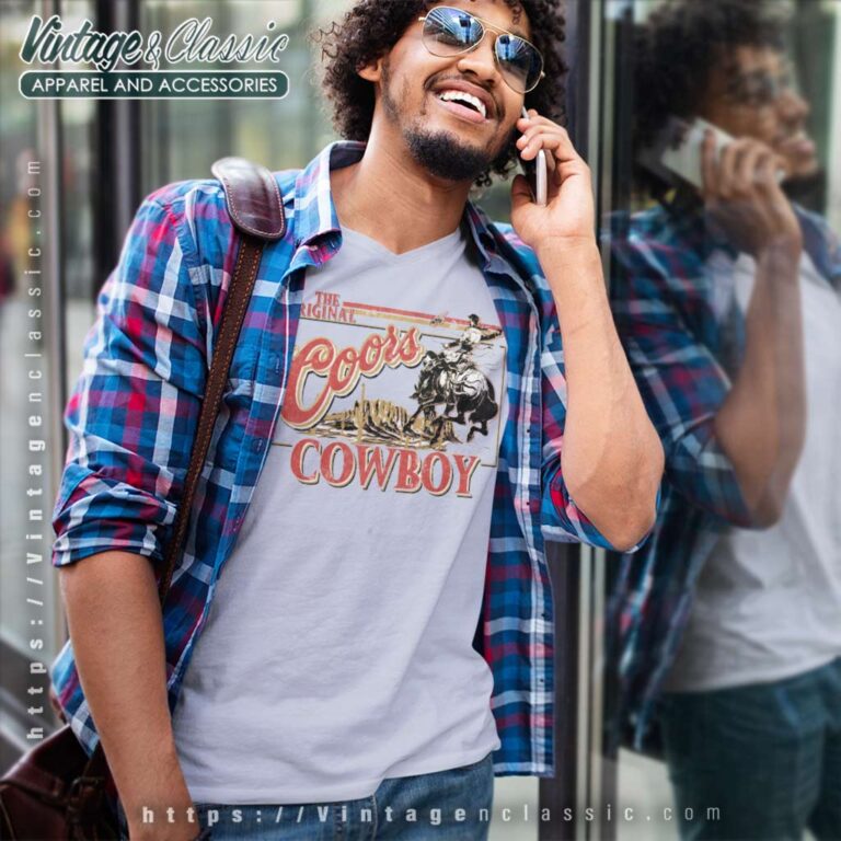 The Original Coors Cowboy V Neck TShirt The Original Coors Cowboy V Neck TShirt