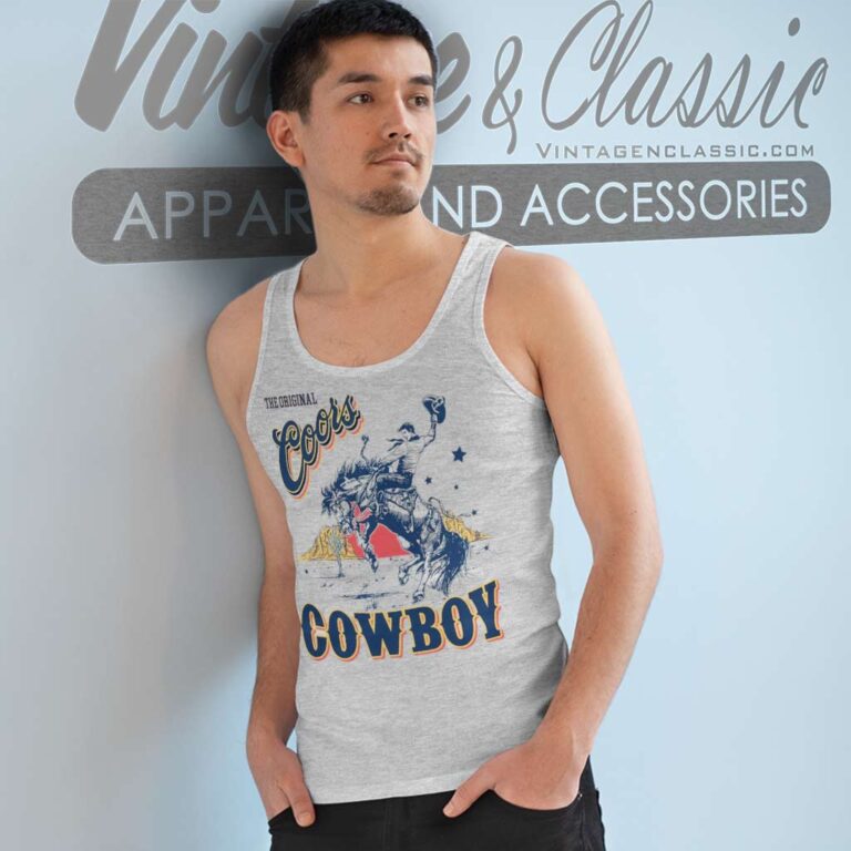 The Original Coors Rodeo Cowboy Tank Top Racerback The Original Coors Rodeo Cowboy Tank Top Racerback