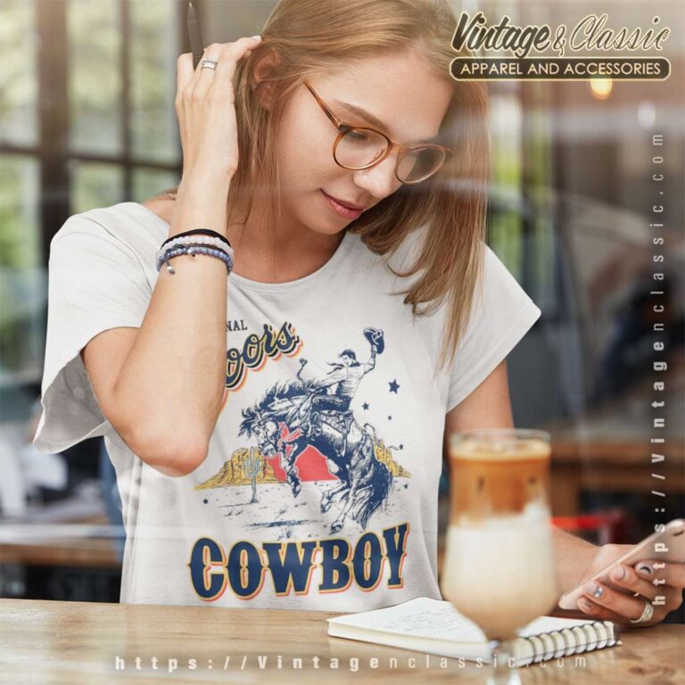 The Original Coors Rodeo Cowboy Women TShirt The Original Coors Rodeo Cowboy Women TShirt