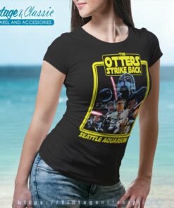 The Otters Strike Back Seattle Aquarium Star Wars Parody Women TShirt