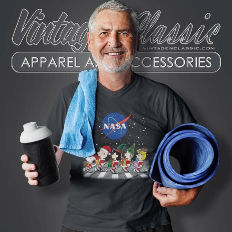 The Peanuts Abbey Road Nasa Christmas V Neck TShirt The Peanuts Abbey Road Nasa Christmas V Neck TShirt