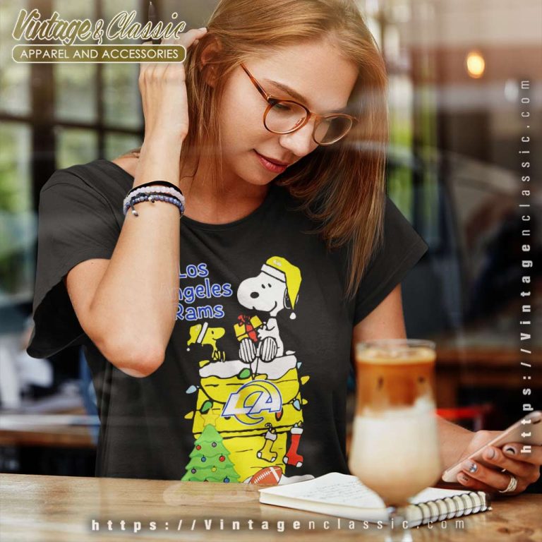 The Peanuts Movie Christmas Tree Fans Los Angeles Rams Women TShirt The Peanuts Movie Christmas Tree Fans Los Angeles Rams Women TShirt