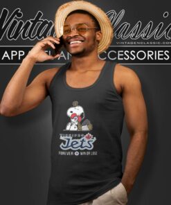 The Peanuts Movie Snoopy Forever Win Or Lose Hockey Winnipeg Jets Tank Top Racerback