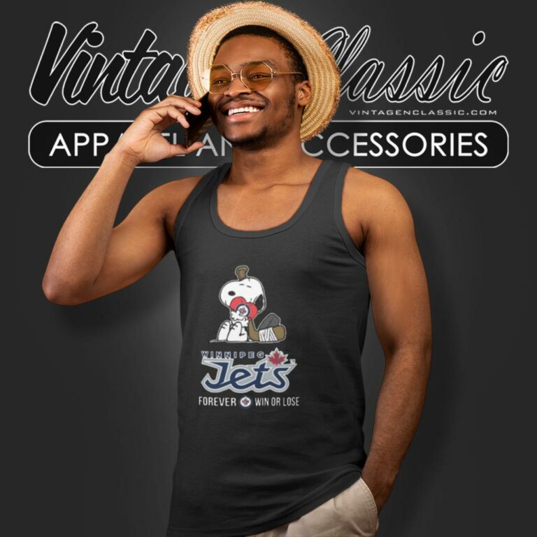 The Peanuts Movie Snoopy Forever Win Or Lose Hockey Winnipeg Jets Tank Top Racerback The Peanuts Movie Snoopy Forever Win Or Lose Hockey Winnipeg Jets Tank Top Racerback