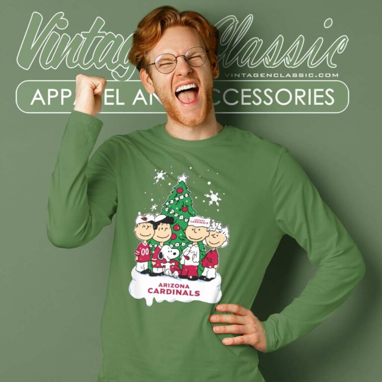 The Peanuts Movie Tree Fans Arizona Cardinals Long Sleeve Tee The Peanuts Movie Tree Fans Arizona Cardinals Long Sleeve Tee