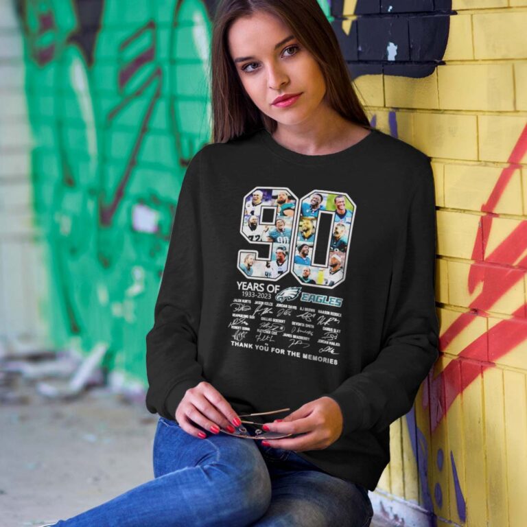 The Philadelphia Eagles 90 Years Anniversary Sweatshirt The Philadelphia Eagles 90 Years Anniversary Sweatshirt