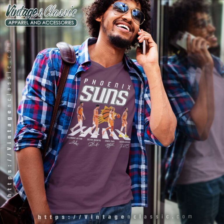 The Phoenix Suns Abbey Road Signatures 2023 V Neck TShirt The Phoenix Suns Abbey Road Signatures 2023 V Neck TShirt