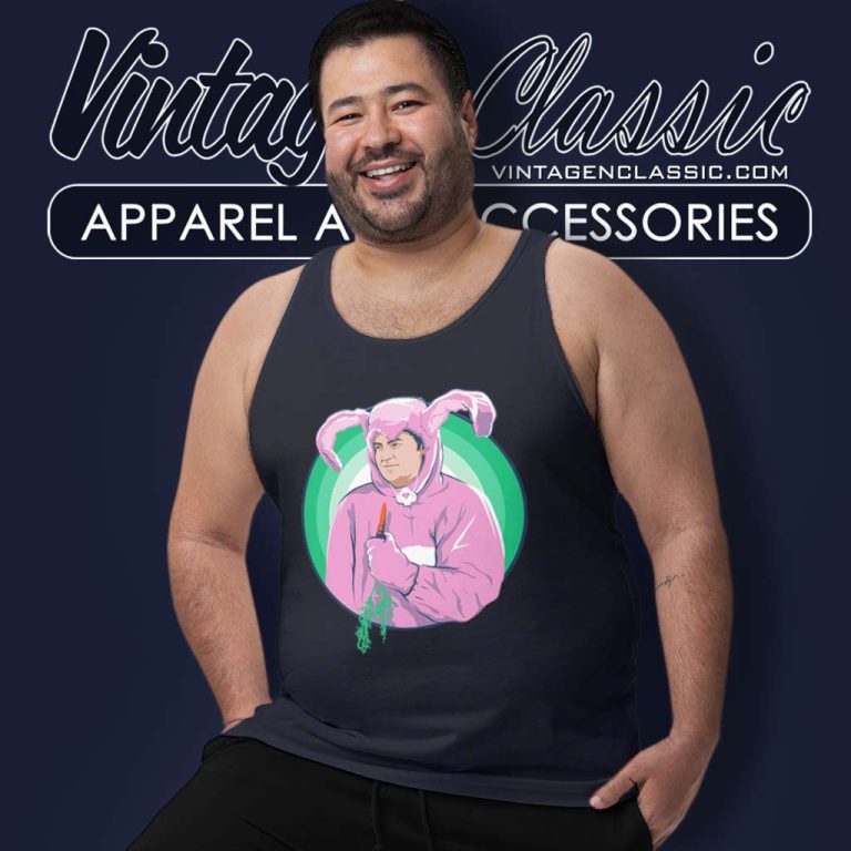 The Pink Bunny Suit Matthew Perry Tank Top Racerback The Pink Bunny Suit Matthew Perry Tank Top Racerback