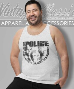The Police 1983 Concert Shirt 4 The Police 1983 Concert Tank Top Racerback