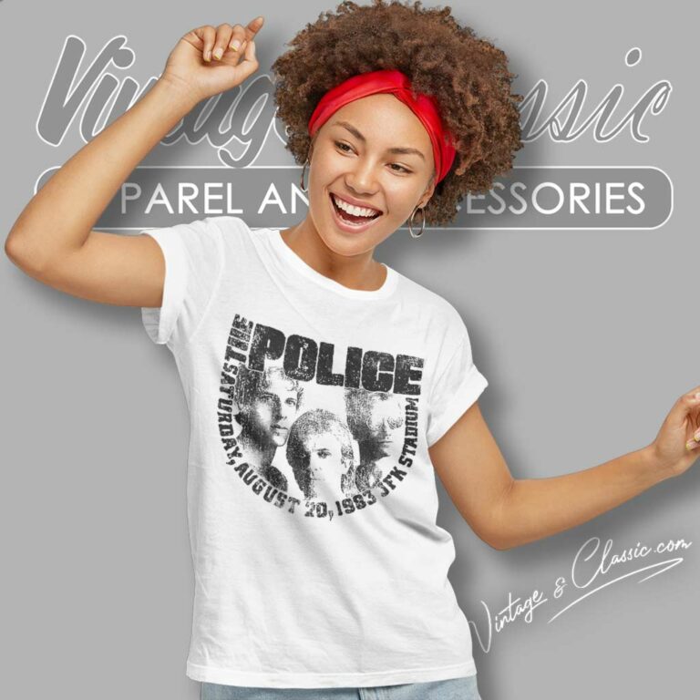 The Police 1983 Concert Women TShirt The Police 1983 Concert Women TShirt