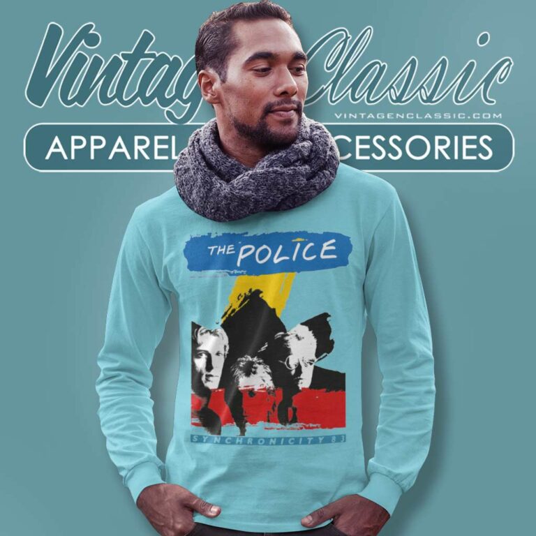 The Police 1983 Synchronicity Tour Long Sleeve Tee The Police 1983 Synchronicity Tour Long Sleeve Tee