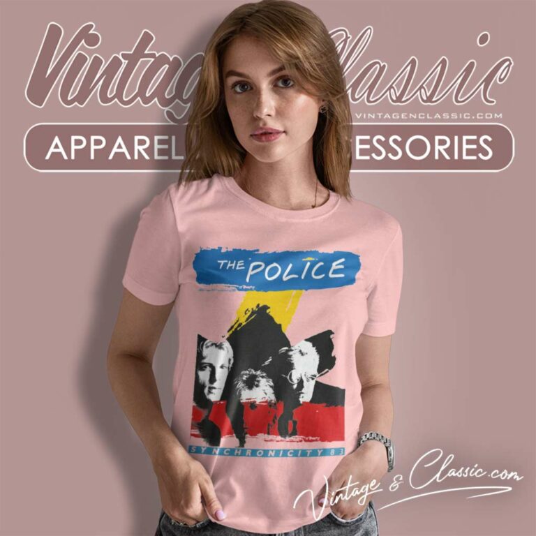 The Police 1983 Synchronicity Tour Women TShirt The Police 1983 Synchronicity Tour Women TShirt