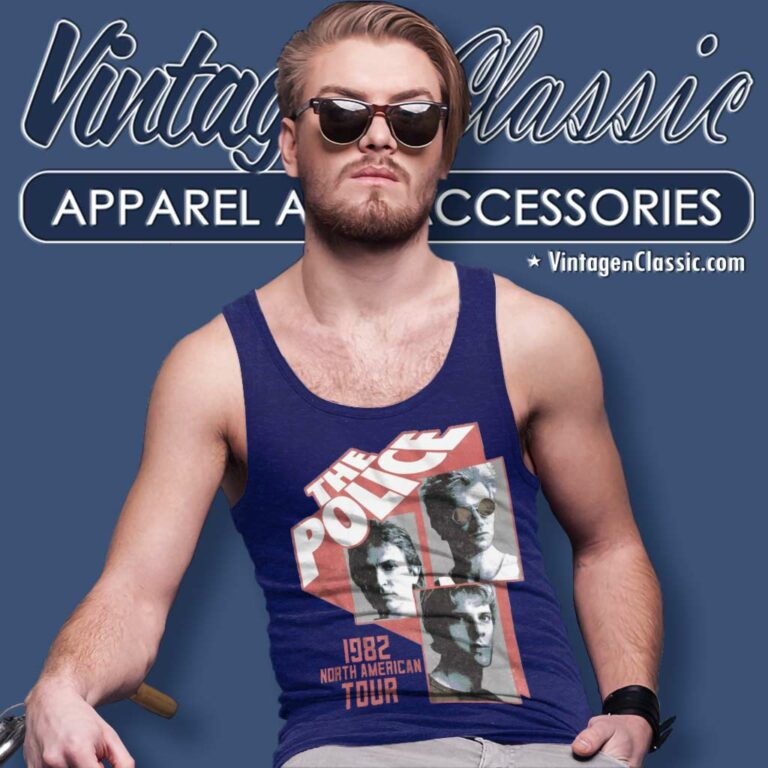 The Police Na Tour Tank Top Racerback The Police Na Tour Tank Top Racerback