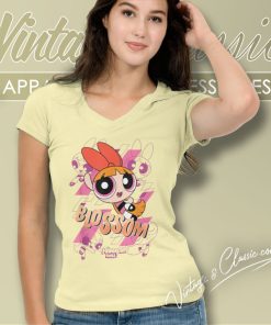 The Powerpuff Girls Blossom Shirt 6 The Powerpuff Girls Blossom V Neck TShirt