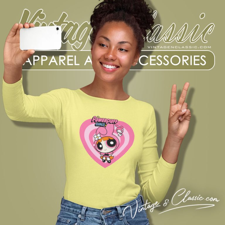 The Powerpuff Girls Shirt Blossom Heart Long Sleeve Tee The Powerpuff Girls Shirt Blossom Heart Long Sleeve Tee