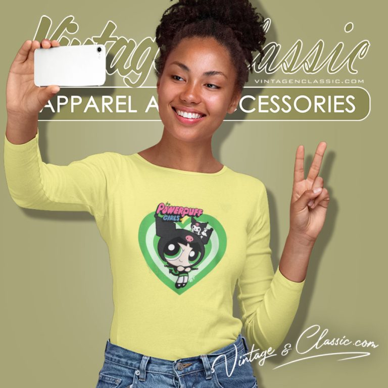 The Powerpuff Girls Shirt Buttercup Heart Long Sleeve Tee The Powerpuff Girls Shirt Buttercup Heart Long Sleeve Tee