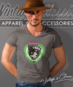 The Powerpuff Girls Shirt Buttercup Heart 5 The Powerpuff Girls Shirt Buttercup Heart V Neck TShirt