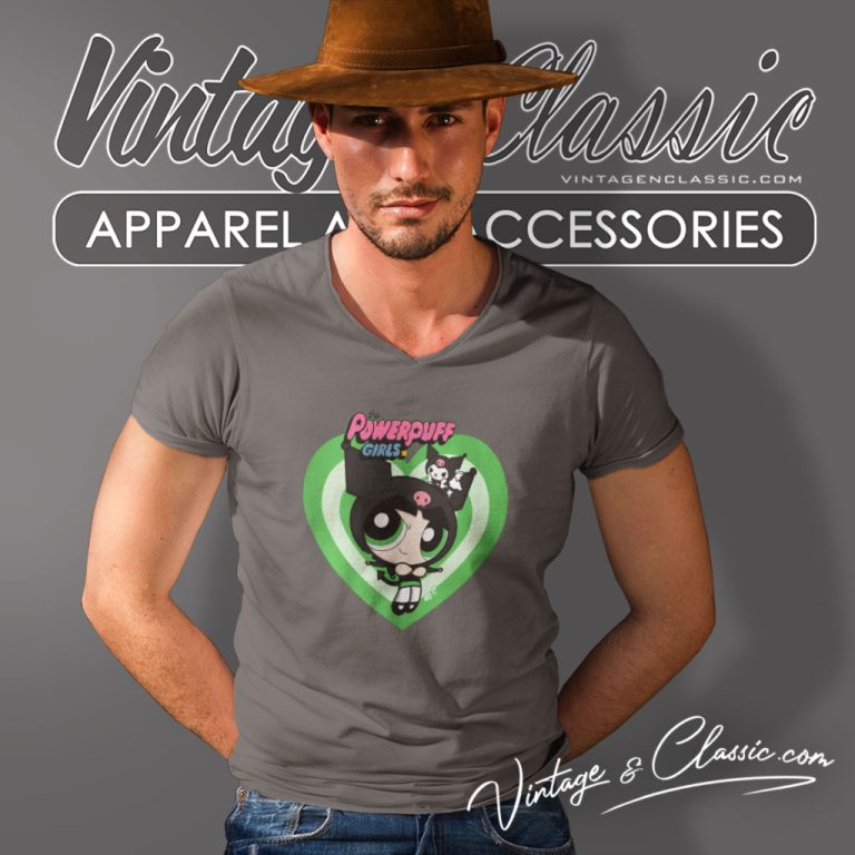 The Powerpuff Girls Shirt Buttercup Heart V Neck TShirt The Powerpuff Girls Shirt Buttercup Heart V Neck TShirt