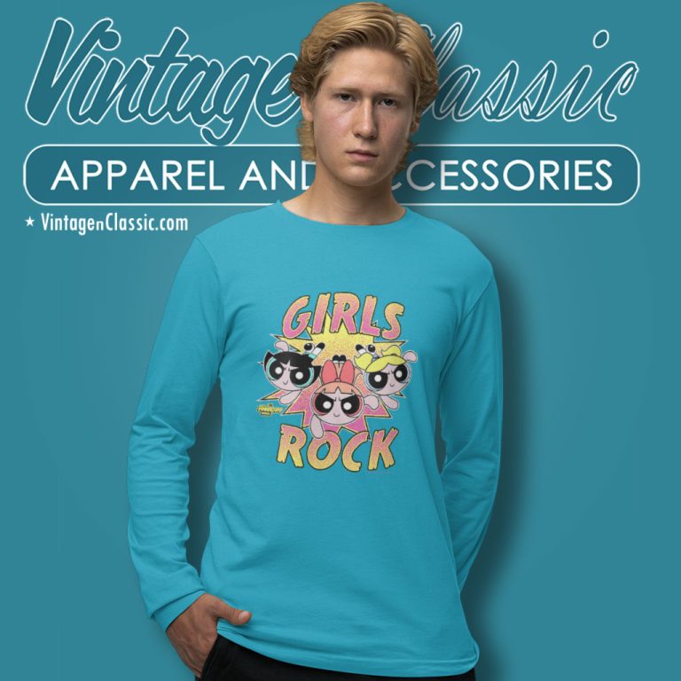 The Powerpuff Girls Shirt Girls Rock Pop Long Sleeve Tee The Powerpuff Girls Shirt Girls Rock Pop Long Sleeve Tee