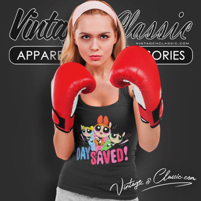 The Powerpuff Girls The Day Is Saved Tank Top Racerback The Powerpuff Girls The Day Is Saved Tank Top Racerback