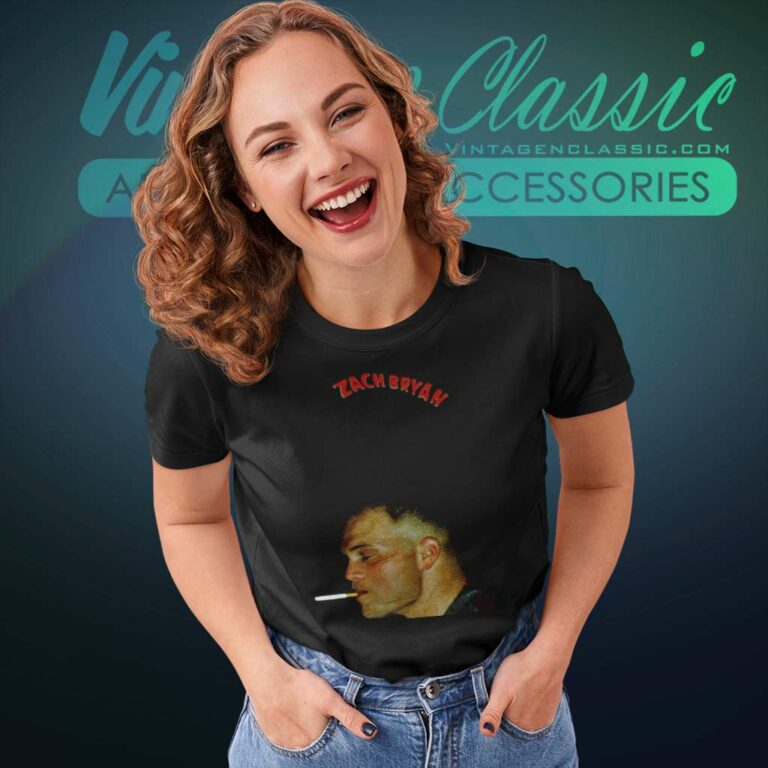 The Quittin Time Tour Shirt Zach Bryan Smokes A Cigarette Women TShirt The Quittin Time Tour Shirt Zach Bryan Smokes A Cigarette Women TShirt