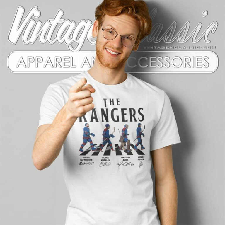 The Rangers Abbey Road Signatures Ice Hockey T Shirt The Rangers Abbey Road Signatures Ice Hockey T Shirt