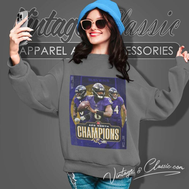 The Ravens Win Afc North Champions Sweatshirt The Ravens Win Afc North Champions Sweatshirt