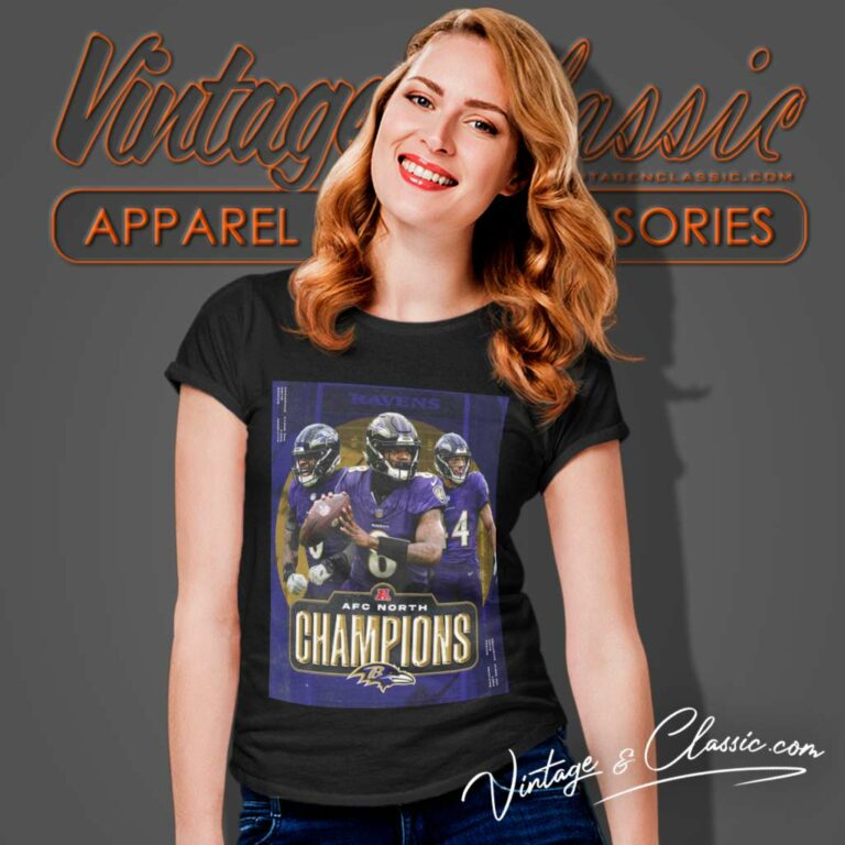 The Ravens Win Afc North Champions Women TShirt The Ravens Win Afc North Champions Women TShirt