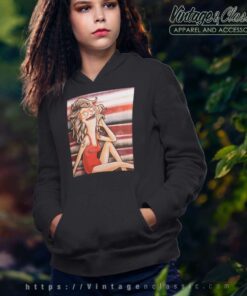 The Red Swimsuit Poster Linda As Farrah Fawcett Hoodie