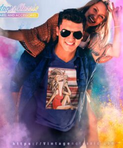 The Red Swimsuit Poster Linda As Farrah Fawcett V Neck TShirt