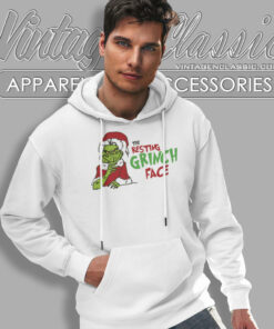 The Resting Grinch Face Shirt Grinch Christmas Hoodie