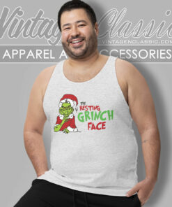 The Resting Grinch Face Shirt Grinch Christmas Tank Top Racerback