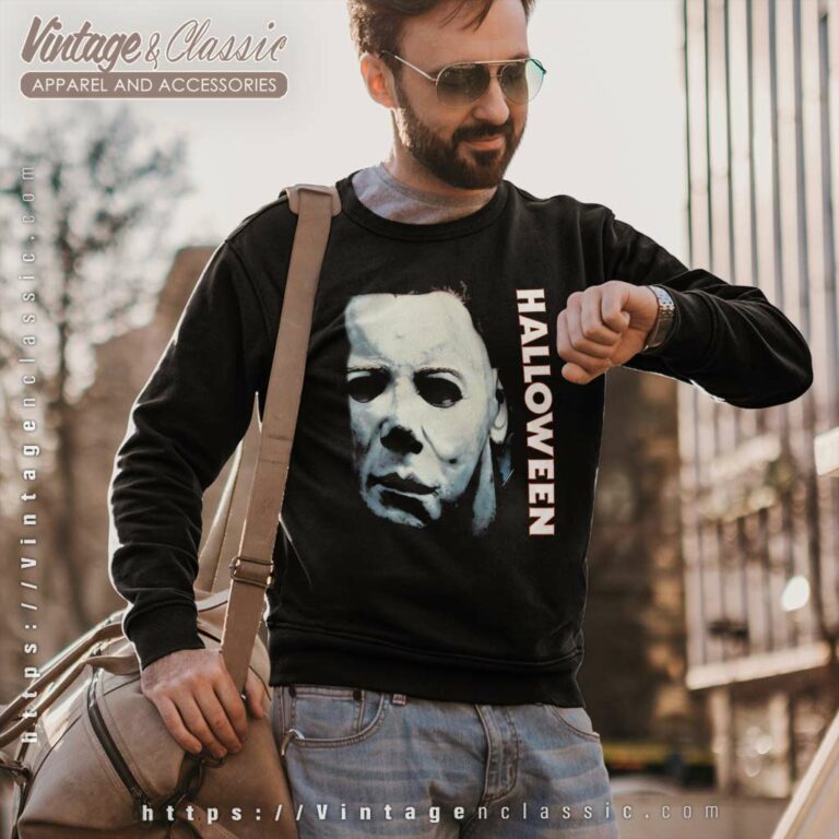 The Return Of Michael Myers Poster Sweatshirt The Return Of Michael Myers Poster Sweatshirt