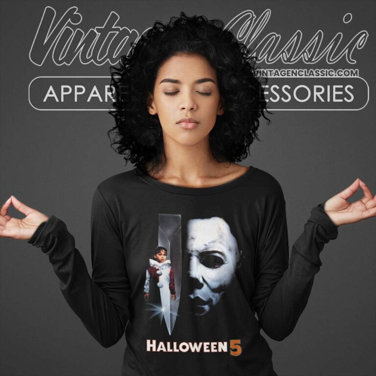 The Revenge Of Michael Myers Halloween Long Sleeve Tee 1 The Revenge Of Michael Myers Halloween Long Sleeve Tee 1